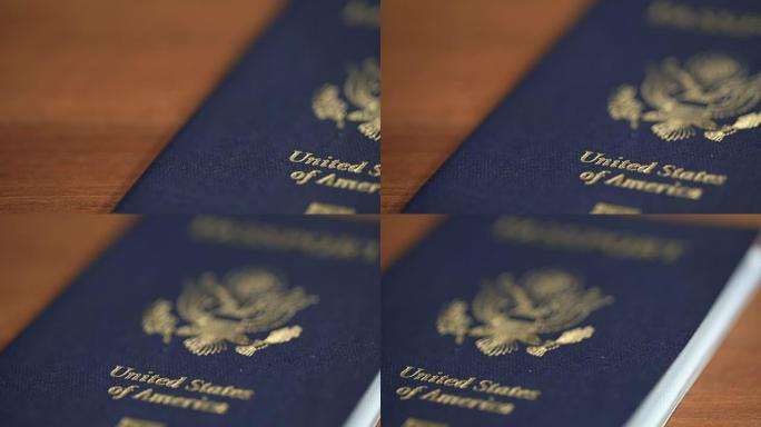 美国护照的铜多莉照片，浅底