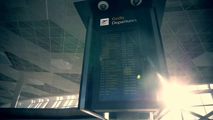 您的旅行从这里开始: 国际机场的出发航班信息时间表