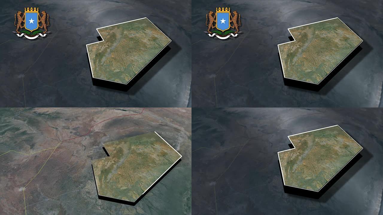 海湾-索马里与盾动画地图