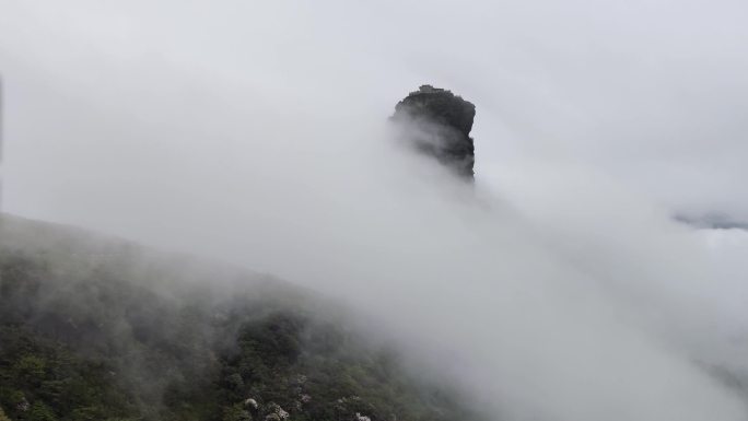 云雾拍摄4K  梵净山 云海 仙境 竹林