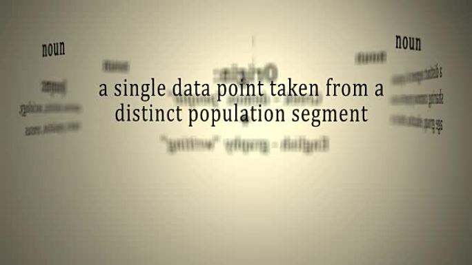 定义: 人口统计