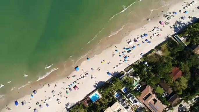 巴西海滩的俯视图