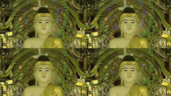 缅甸仰光大金塔的佛像