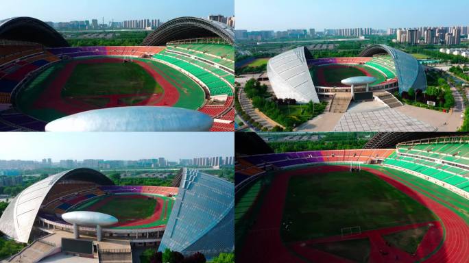 河南省体育中心航拍
