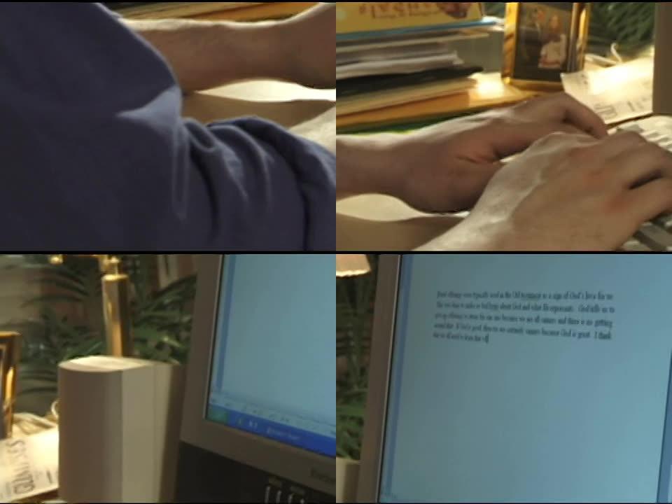 手打字和电脑屏幕