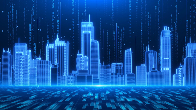 8k科技数字城市背景