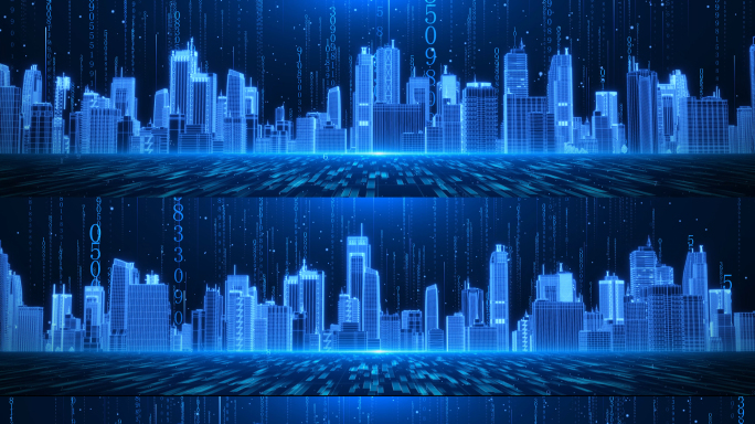 8k科技数字城市背景