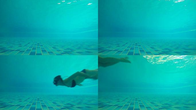 从水下视角游泳