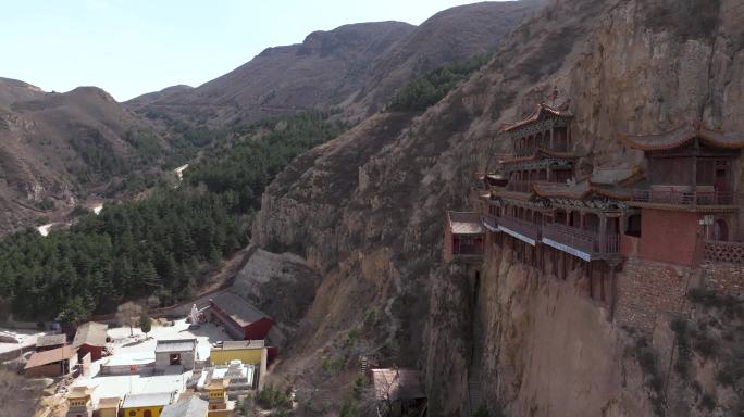 广灵圣泉寺小悬空寺航拍