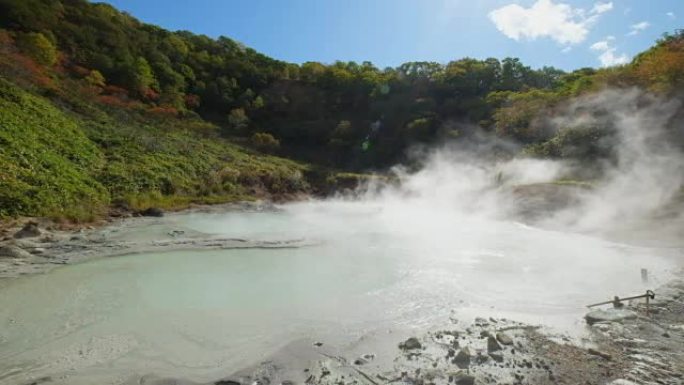 日本北海道著名登别温泉