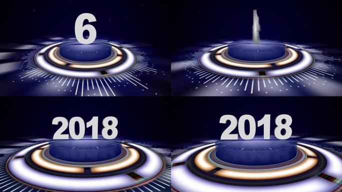 2018，新年动画倒计时，长版渲染，背景，循环