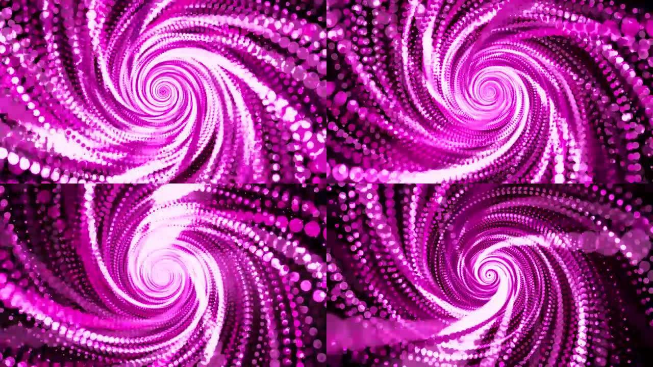 紫色粒子的抽象背景