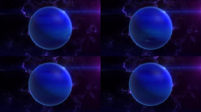 海王星在太空中揭示