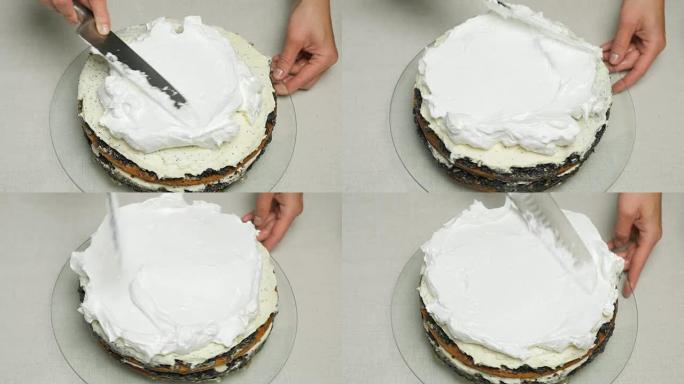 制作蛋糕的过程