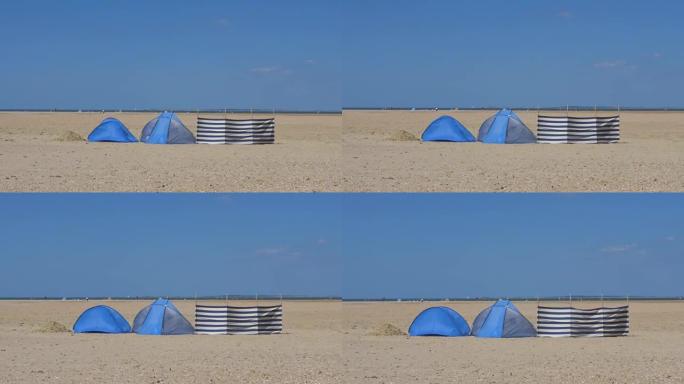 荷兰泽兰的海滩帐篷