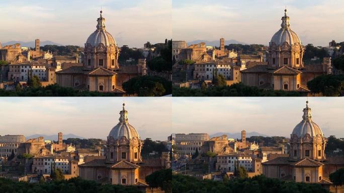 Basilica of Santa Maria in Ara Coeli And Colosseum