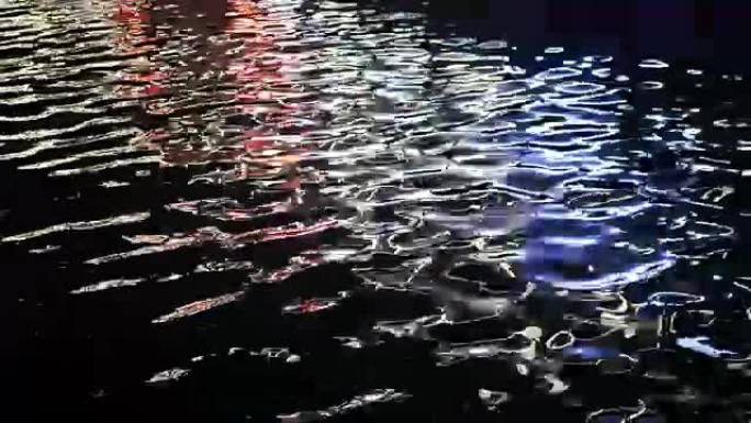 光反射水夜