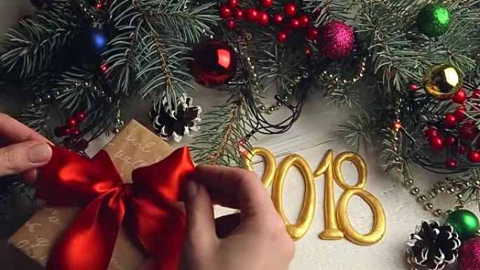 圣诞节和新年2018装饰品