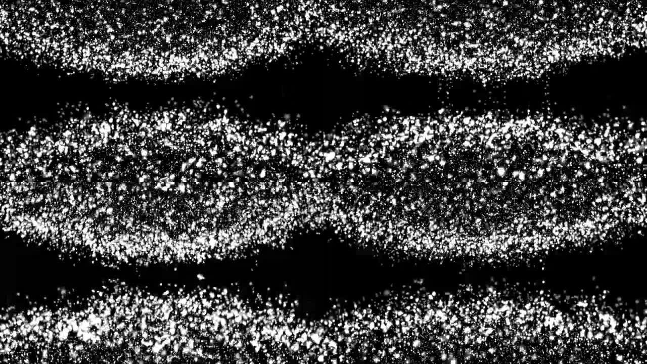 抽象数字背景，黑色背景上有移动和闪烁的粒子。