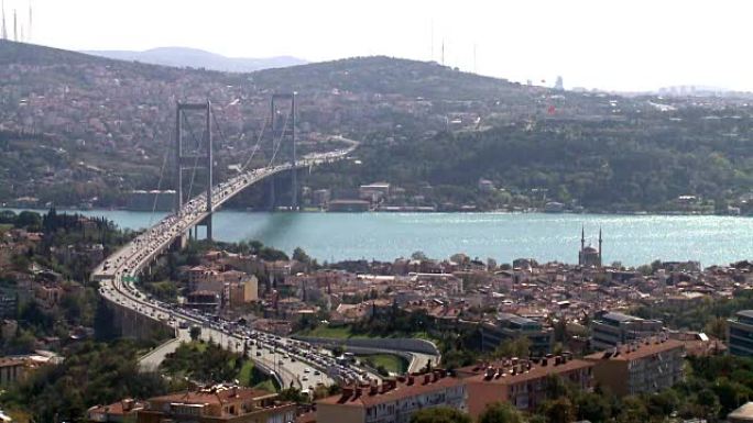 日落时的伊斯坦布尔博斯普鲁斯大桥