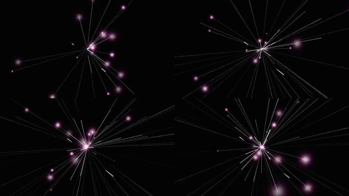 动画慢动作烟花背景。