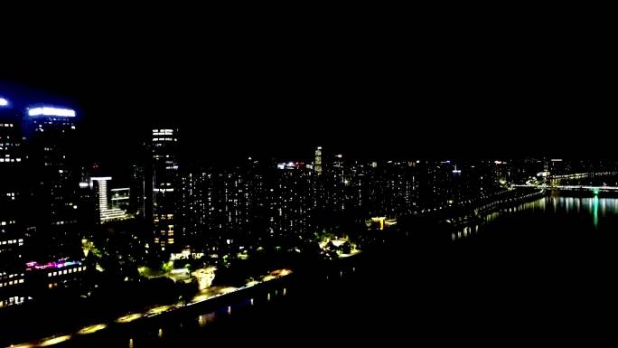 城市夜景 繁华都市 城市用电