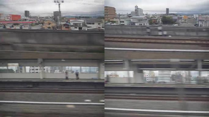 新干线或日本子弹头列车，光经过挂川站