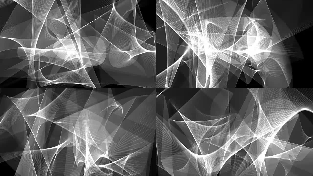 数字poligon网络烟雾云抽象背景-全新动态动画技术动态彩色视频素材