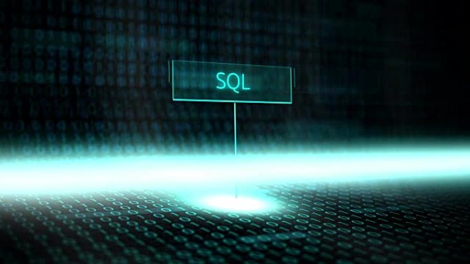 数字景观软件用未来的二进制代码定义排版-SQL
