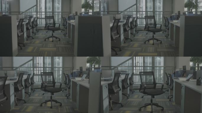 办公室工位空椅 4K