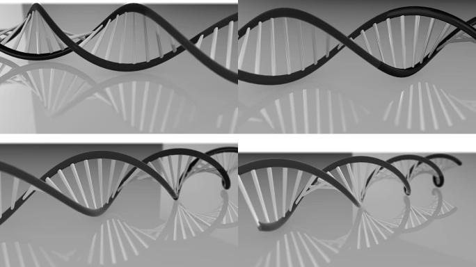 人类DNA和基因的人类基因组图谱研究分子化学3D渲染