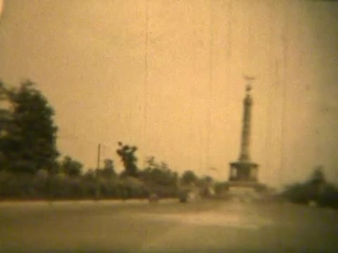 格罗斯斯特恩广场的Siegessaule (档案1950)