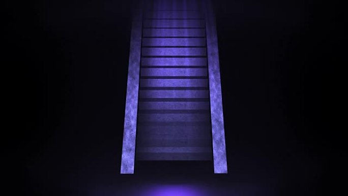 通往光明世界的阶梯，登上楼梯动画，明暗，