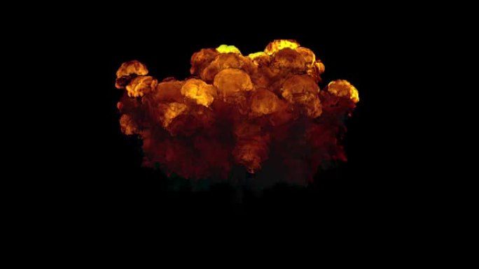 爆炸火云能量的3D图解
