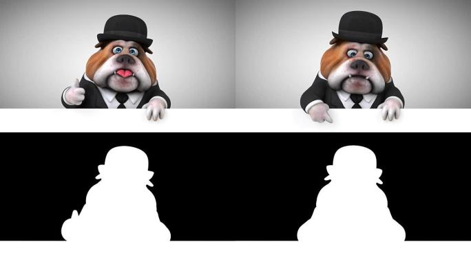 有趣的斗牛犬-3D动画