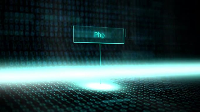 数字景观软件用未来的二进制代码定义排版-PHP