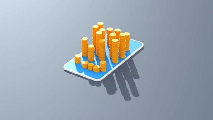 Bitcoin money animation - 3D Animation