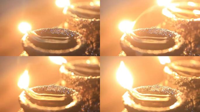 燃烧佛教蜡烛祈祷