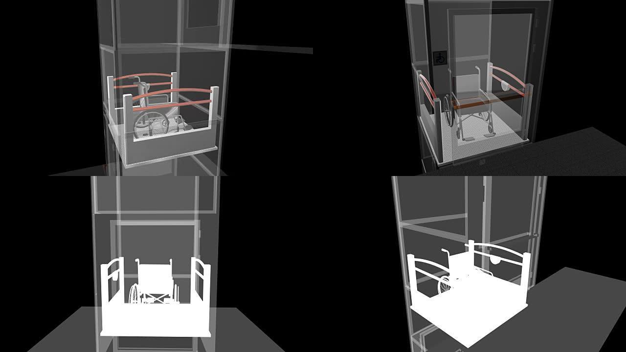 残疾人电梯-半透明