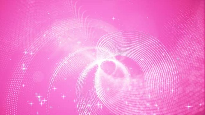 美丽的抽象粉色数字粒子波环境运动背景