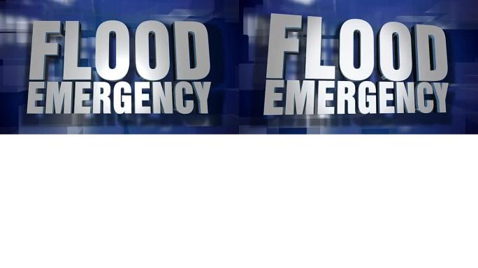 动态洪水应急新闻过渡及标题页背景板块