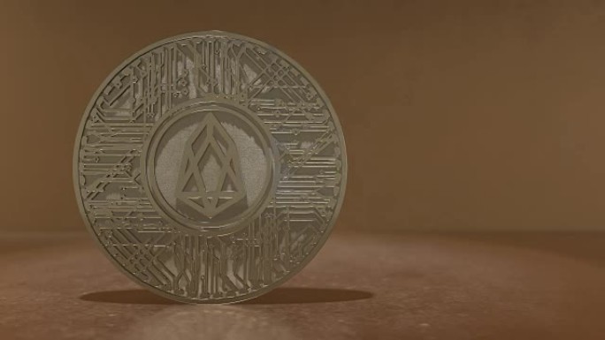 EOS硬币 (EOS) 区块链加密货币altcoin 3D渲染