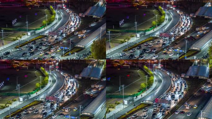 车流夜景