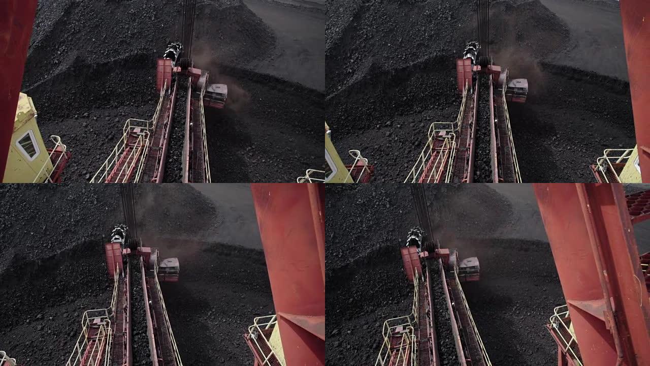 大型挖煤挖掘机采矿轮的细节