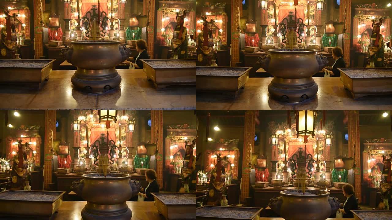 中国寺庙中的香锥