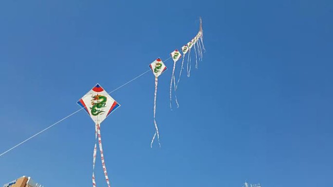 在韩国釜山海云台海滩的空中风筝