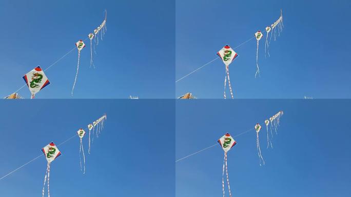 在韩国釜山海云台海滩的空中风筝