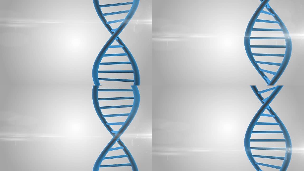 基因疗法是将DNA引入患者以治疗遗传性疾病的3D渲染