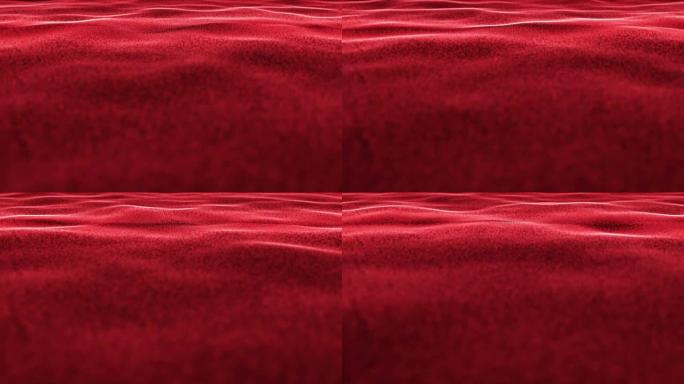 红地毯，纺织动画地毯背景，渲染，循环