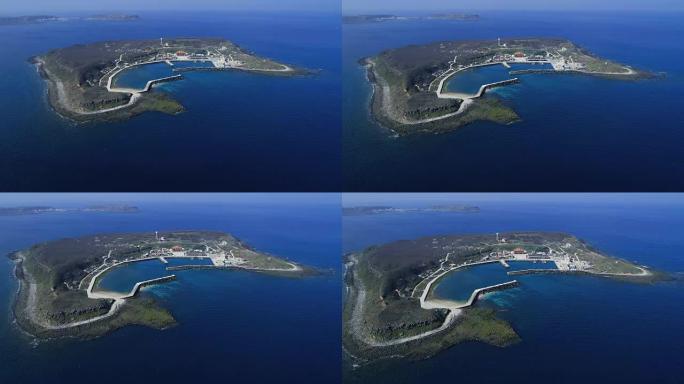 空中拍摄铜盘岛、澎湖群岛、